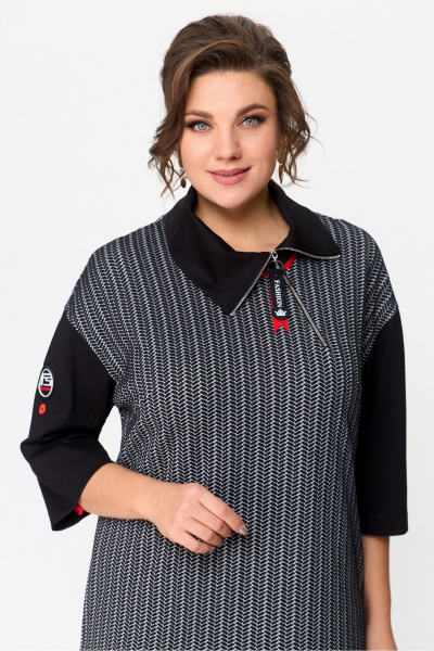 Платье из трикотажа длиной около 103 см на каждый день DaLi 4569 - фото 3