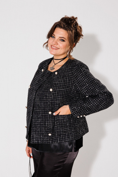 Жакет Anelli 1430 черный - фото 5