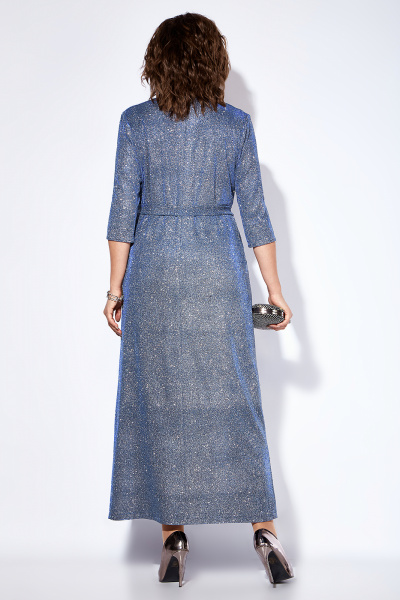 Модное платье большого размера с запахом и разрезом Algranda А3965 - фото 3