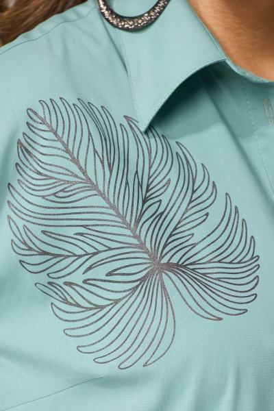 Тройка женская: брюки, рубашка, топ, прямой силуэт Fita 1308 - фото 10