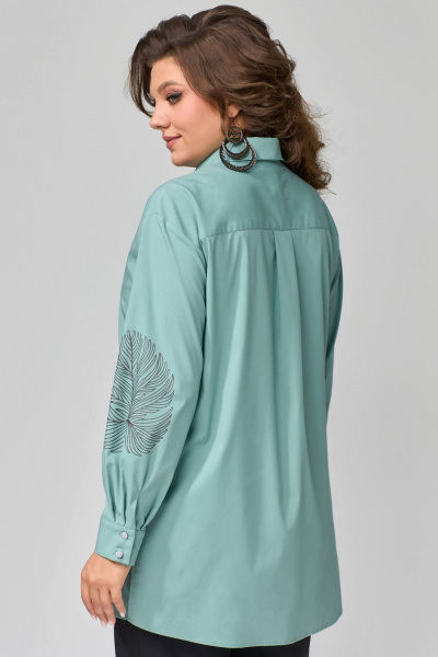 Тройка женская: брюки, рубашка, топ, прямой силуэт Fita 1308 - фото 3