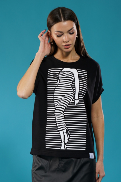 Комфортный трикотажный джемпер с принтом для круглогодичного ношения Kivviwear 4072.12 - фото 10