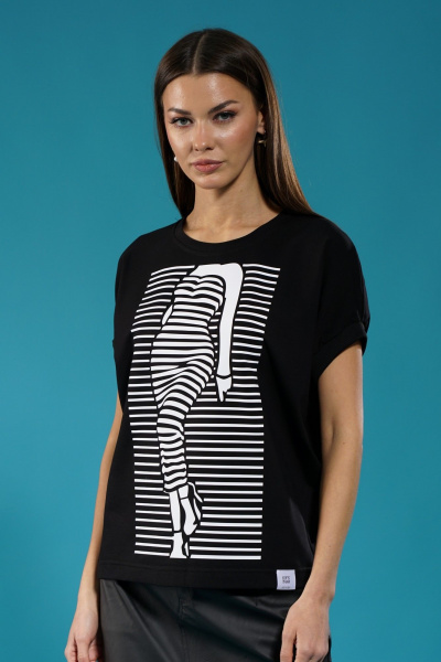 Комфортный трикотажный джемпер с принтом для круглогодичного ношения Kivviwear 4072.12 - фото 8