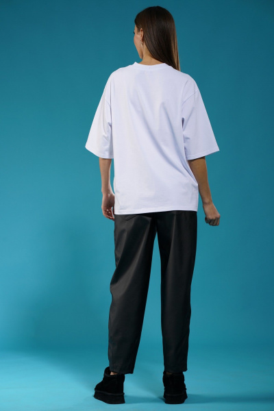 Свободный трикотажный джемпер с высоким воротом Kivviwear 4034.54 - фото 8