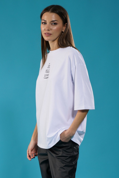 Свободный трикотажный джемпер с высоким воротом Kivviwear 4034.54 - фото 3