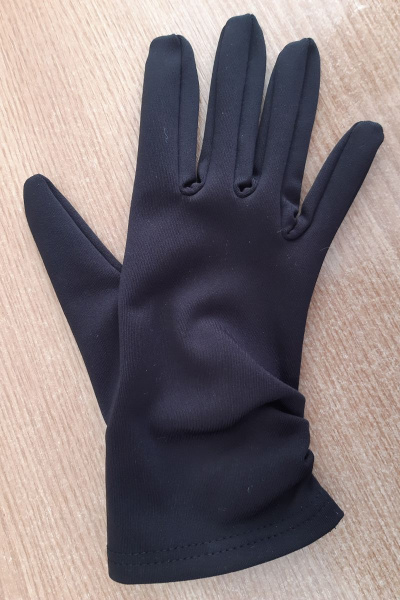 Демисезонные трикотажные перчатки без подкладки ACCENT 1733 черный - фото 1