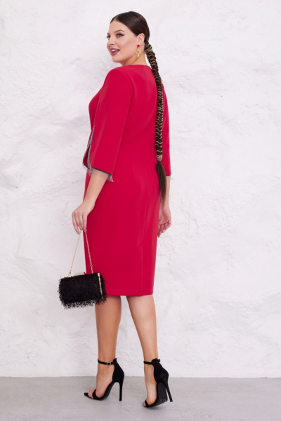 Платье Lissana 4847 красный - фото 6