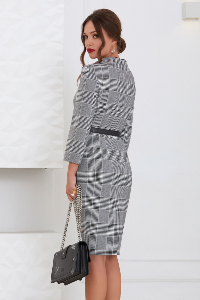 Деловое платье с воротником-стойкой и потайной молнией Lissana 4876 - фото 4