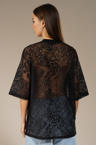 Гипюровый джемпер с прозрачными вставками Kivviwear 4148.01 - фото 10