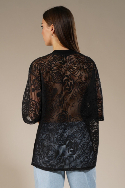 Гипюровый джемпер с прозрачными вставками Kivviwear 4148.01 - фото 9