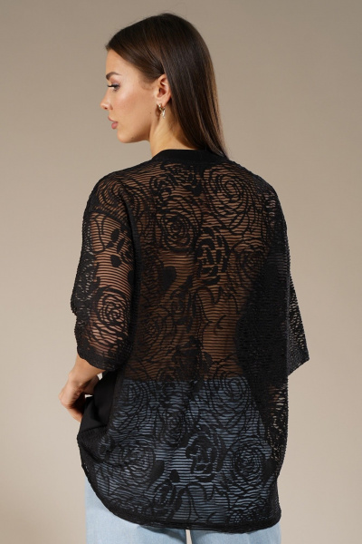 Гипюровый джемпер с прозрачными вставками Kivviwear 4148.01 - фото 2