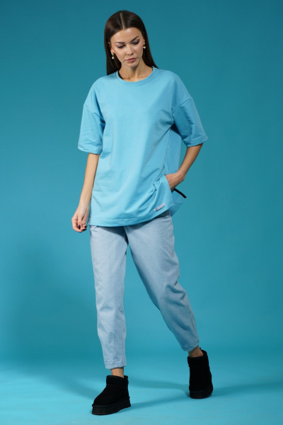 Джинсовые джоггеры с комфортом и классическим стилем Kivviwear 4149.01 - фото 16