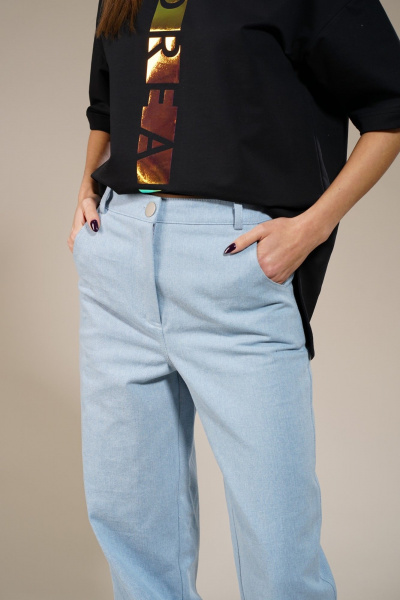 Джинсовые джоггеры с комфортом и классическим стилем Kivviwear 4149.01 - фото 4