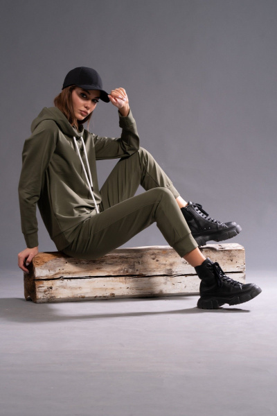 Демисезонный спортивный костюм из хлопка с карманами Kivviwear 30164040.07 - фото 6