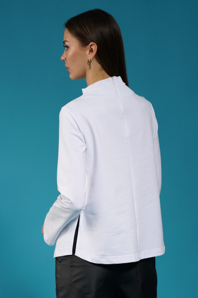 Свитшот с высоким воротником, разрезами и молнией на спине Kivviwear 4153.02 - фото 11