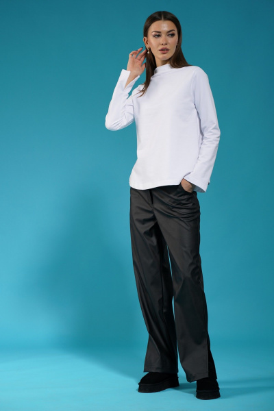 Свитшот с высоким воротником, разрезами и молнией на спине Kivviwear 4153.02 - фото 8