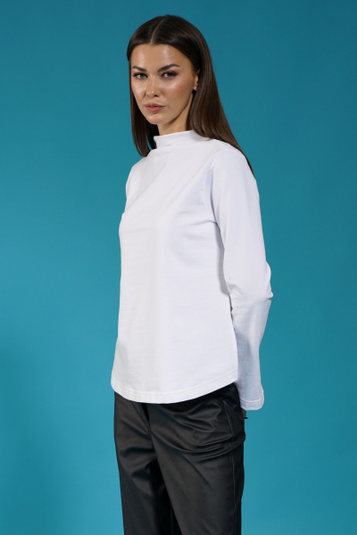 Свитшот с высоким воротником, разрезами и молнией на спине Kivviwear 4153.02 - фото 5