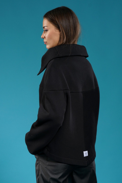 Кардиган с прорезным карманом, широким воротником и удлинением спинки Kivviwear 4154.04 - фото 15