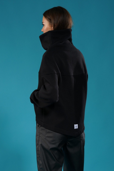 Кардиган с прорезным карманом, широким воротником и удлинением спинки Kivviwear 4154.04 - фото 13