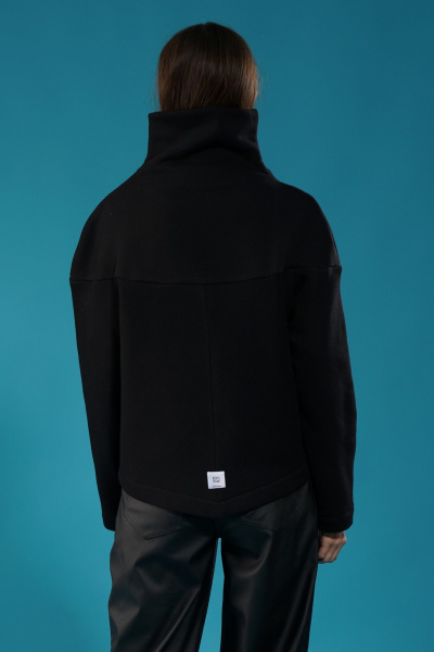 Кардиган с прорезным карманом, широким воротником и удлинением спинки Kivviwear 4154.04 - фото 12