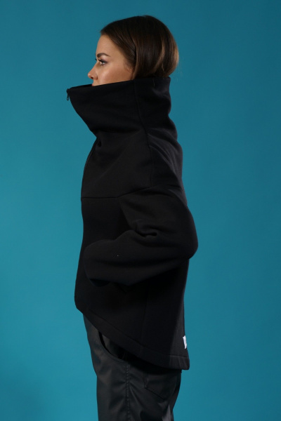 Кардиган с прорезным карманом, широким воротником и удлинением спинки Kivviwear 4154.04 - фото 10