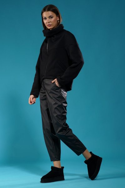 Кардиган с прорезным карманом, широким воротником и удлинением спинки Kivviwear 4154.04 - фото 8