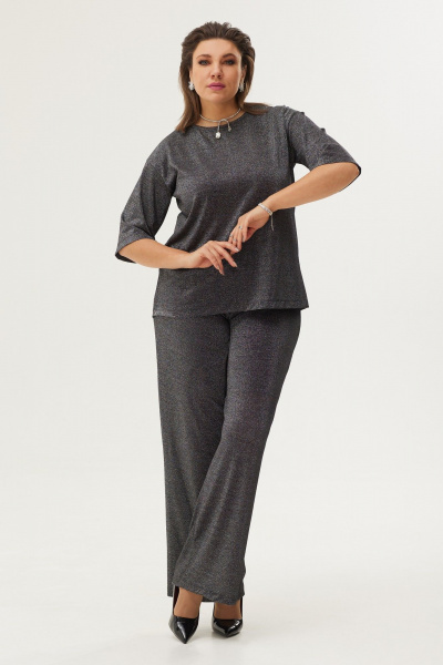 Блуза BegiModa 4080 серебро - фото 5