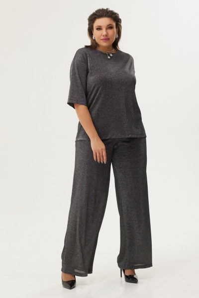 Блуза BegiModa 4080 серебро - фото 3