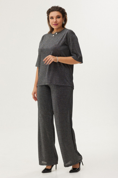 Блуза BegiModa 4080 серебро - фото 2