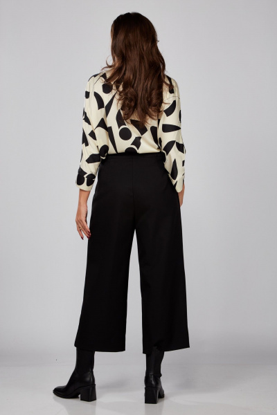 Белая блуза из текстиля с цельнокроенными рукавами ALEZA 1182.1 - фото 5