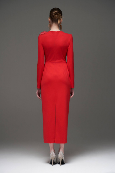 Брошь, платье MilMil 1096 Москва/красный - фото 5