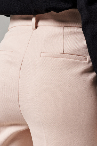Бежевые брюки из поливискозной ткани с классическим кроем Панда 161260w бежевый - фото 4