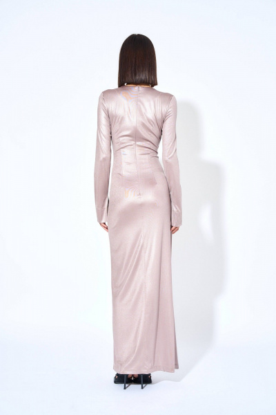 Платье из трикотажа с запахом и складками AG Green G489/1 - фото 5