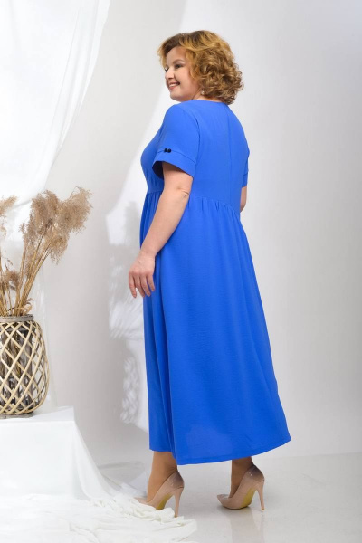 Легкое платье из эластичной вискозы с декоративными стразами Sharm-Art 1027-3 - фото 2