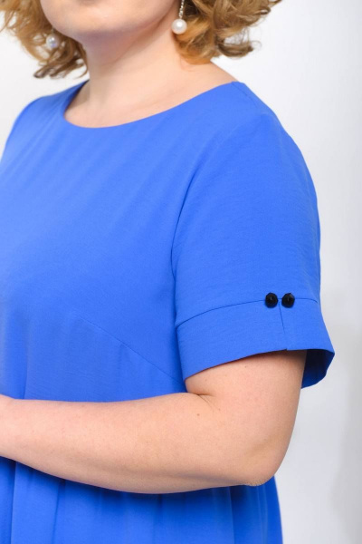 Легкое платье из эластичной вискозы с декоративными стразами Sharm-Art 1027-3 - фото 4