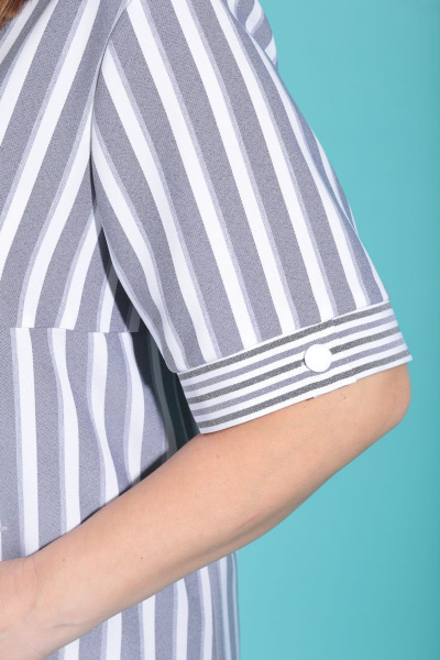 Платье Karina deLux B-287 серо-белый - фото 4