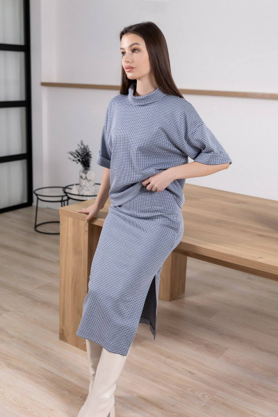 Блуза, юбка Daloria 9163 деним - фото 11