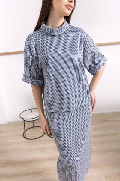 Блуза, юбка Daloria 9163 деним - фото 7