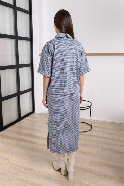 Блуза, юбка Daloria 9163 деним - фото 2