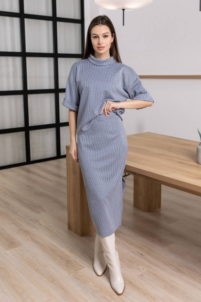 Блуза, юбка Daloria 9163 деним - фото 1