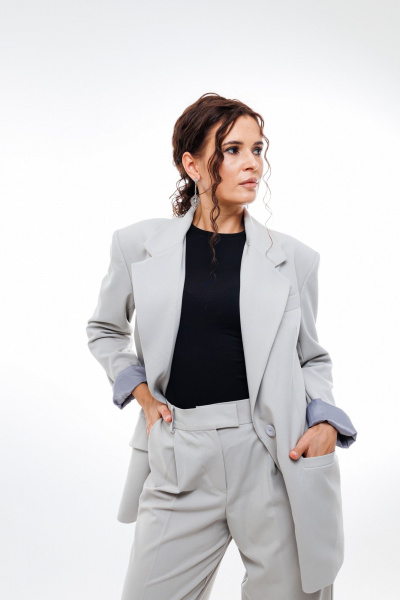 Жакет ANIDEN 11-2 серый - фото 6