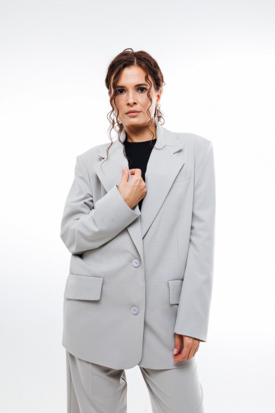 Жакет ANIDEN 11-2 серый - фото 3