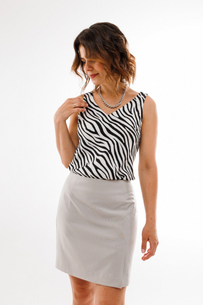 Юбка ANIDEN 121-2 серый - фото 1