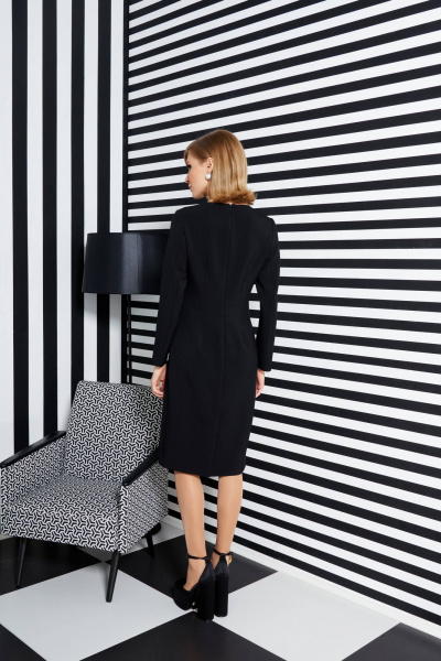 Платье VIZANTI 9351 черный - фото 4