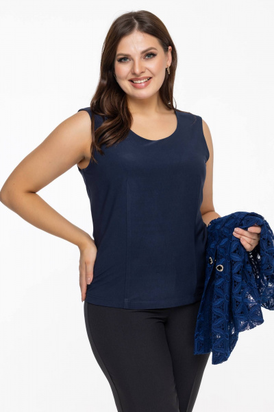 Топ Avila 0951 синий - фото 4