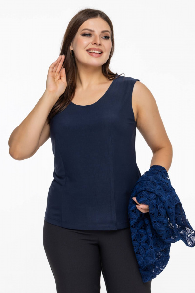 Топ Avila 0951 синий - фото 2