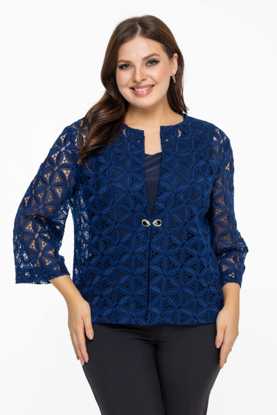 Жакет Avila 0952 синий - фото 5