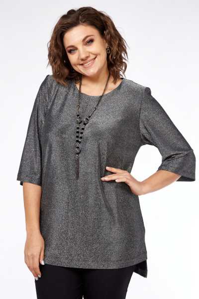 Блуза Элль-стиль 2250а серебро - фото 2