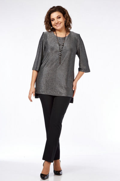 Блуза Элль-стиль 2250а серебро - фото 4