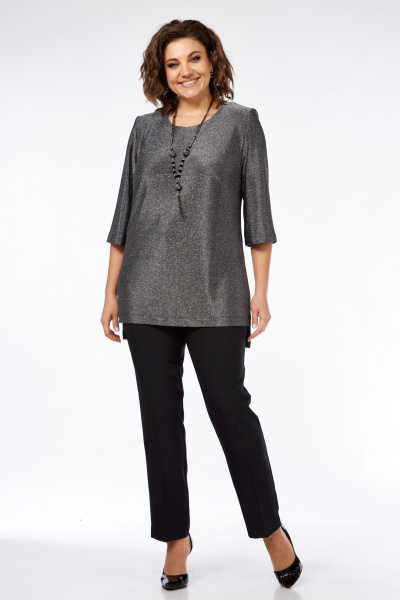 Блуза Элль-стиль 2250а серебро - фото 3